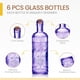 thumbnail image 3 of Botellas de vidrio BULK PARADISE, color morado surtido con corcho, 400 ml, paquete de 6, 3 of 6