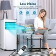 thumbnail image 4 of YUKOOL 10000 BTU Portable Air Conditioner with Built-in Dehumidifier and Fan Mode Unit for 450 Square Feet with Remote Control and Installation Kit, 24 Hour Timer, 4 of 5