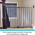 thumbnail image 3 of bebé eroo by North States - Easy Swing &amp; Lock Baby Gate Series 2: Puerta de Seguridad de Metal para escaleras y Puertas, Ajustable de 28.68 a 47.85 Pulgadas de Ancho, 31 Pulgadas de Alt, 3 of 7