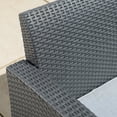 thumbnail image 4 of Christopher Knight Home Daytona Outdoor Wicker Chat Set by  Brown, 4 of 5