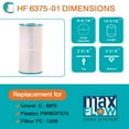 thumbnail image 4 of Hurricane Advanced Spa Filter Cartridge for PWWDFX75, C-6375, and FC-1226, White, 3 Pack, 4 of 11