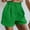 Green, variant on Waffle Shorts for Women Summer High Waisted Wide Leg Dressy Casual Work Office Short Pants with Pockets