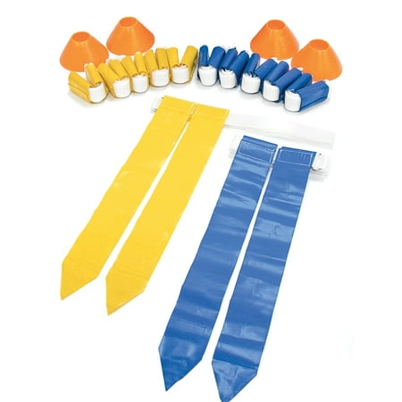 SKLZ Flag Football Deluxe Set with Flags and Cones, 10 (Best Flag Football Flag Pulling Drills)
