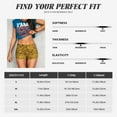 thumbnail image 6 of Lsque Bright Shiny Golden Pattern High Waisted Biker Shorts for Women-Tummy Control Fitness Athletic Workout Running Yoga Gym Shorts,Moisture-Wicking-XX-Large, 6 of 9