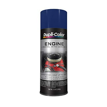 Dupli-Color DE1606 Ceramic Ford Dark Blue Engine Paint - 12 oz.