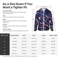 thumbnail image 3 of KLL Red White Blue Fireworks 1 Print Men's Women’s UPF 50+ Sun Protection Outdoor Hoodie Jacket Long Sleeve Fishing Hiking Performance Shirt- 3X-Large, 3 of 5