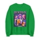 thumbnail image 4 of Pop cazadora para niña Printed Anime Print Long-Sleeved Sweatshirt （Green）, 4 of 4