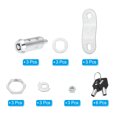 thumbnail image 3 of 1-1/2 Inch Cabinet Locks with Key, Cam Replacement Lock Cylinder Toolbox Lock Keyed Alike, Silver 3 Pack, 3 of 8