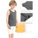 thumbnail image 4 of Cooraby - Paquete de 6 camisetas sin mangas para ni&ntilde;os y ni&ntilde;as, Negro, azul marino, azul claro, blanco, gris, gris claro, 3 A&ntilde;os/4 A&ntilde;os, 4 of 7