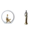 thumbnail image 1 of Estatua de niña,Estatuas de mujeres y niñas,figuritas decorativas elegantes,Escultura de arte abstracto,regalo creativo y moderno para el hogar.,Figura de escritorio,Artesanía de escritorio, 1 of 8