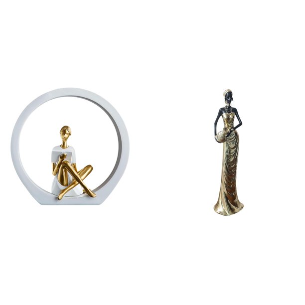 Estatua de niña,Estatuas de mujeres y niñas,figuritas decorativas elegantes,Escultura de arte abstracto,regalo creativo y moderno para el hogar.,Figura de escritorio,Artesanía de escritorio