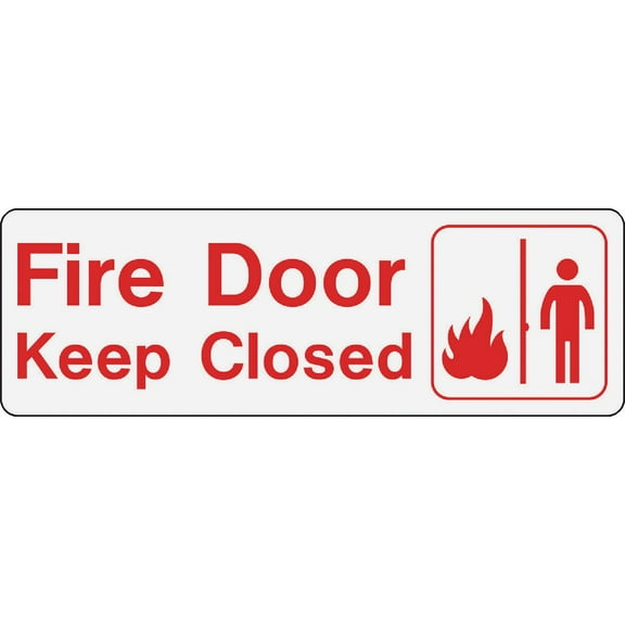 Hy-Ko Fire Door - Keep Closed Sign D-41