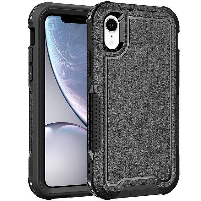 Estuche de carga inalámbrica para iPhone XR, protección para la cámara, protección en las cuatro esquinas y protección para los botones.
