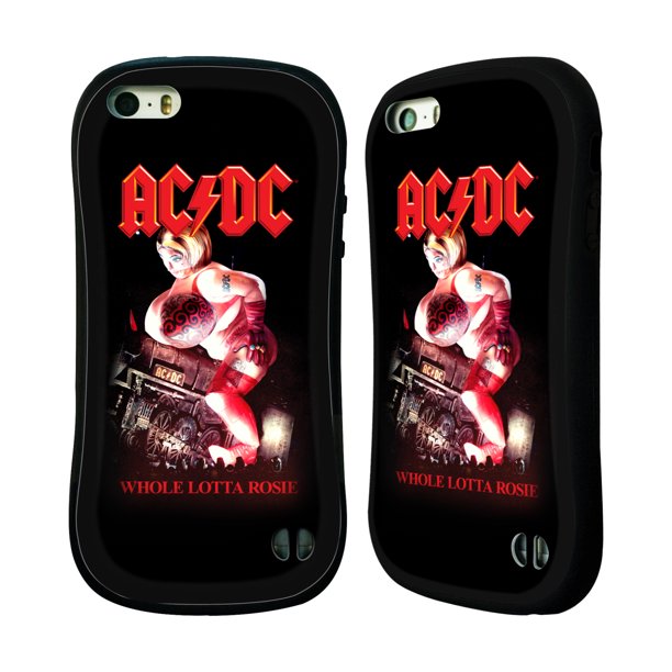 OFFICIAL AC/DC ACDC SONG TITLES HYBRID CASE FOR APPLE IPHONES PHONES