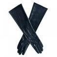 thumbnail image 5 of Women Long Gloves Faux Leather Over Elbow Length PU Winter Warm Full Finger Gloves, 5 of 5