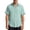 Light Green, variant on LTTVQM Men's 2026 Shirts Solid Color Short Sleeve Fashion Casual Beach Button-Down-Shirt for Summer & Vacation Sky Blue 3XL