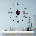thumbnail image 1 of Vaidha DIY Wall Clock 3D Mirror Sticker Home Office Decor Clock, 1 of 3