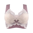 thumbnail image 1 of Clearance Sale 2025 Bra Lightly Latex Lined Cup Wirefree Unpadded Full Coverage Plus Size Bra, 1 of 9