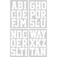 thumbnail image 3 of SEI 3 inch Sport Iron-on Heat Transfer Polyvinyl Letters, White, 3 of 5