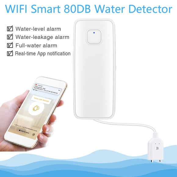 Detector de nivel de desbordamiento Disfrute para Tuya Sensor de fuga de agua wifi alarma de sonido