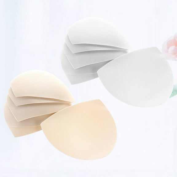 FOMIYES 6 Pairs Bra Inserts Sponge Pads Reusable Removable for Daily Use Women