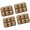 Brown 4 pack, variant on Lynono Co.,Ltd Unique Cattle Ice Form Set Of 6 For Special Beverages And Cooking