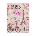thumbnail image 2 of Eiffel Tower Pink Bike Paris Illustration France Canvas Artwork Breathtaking French City for Home Decor Ready to Hang, 2 of 18