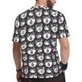 thumbnail image 2 of Wukai Husky Print Men's Short-Sleeved Mesh T-Shirt,Quick-Dry Short Sleeve Workout T-Shirt-Small, 2 of 8