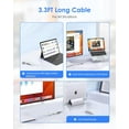 thumbnail image 6 of LENTION 3.3FT Long Cable USB C Multiport Hub with 4K HDMI,4 USB 3.0,Type C Charging Compatible 2023-2016 MacBook Pro,New Mac Air/iMac/Mac Mini,More(C35-1M,Silver), 6 of 11