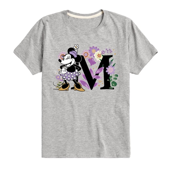 Disney - Minnie Floral Boys' Short Sleeve Graphic T-Shirt