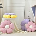thumbnail image 6 of SUSIELADY Flower Pillow, Flower Shaped Pillow Decorative Throw Pillows for Bed Couch Sofa Bedroom Living Room, Cute Daisy Pillow Dorm Decor Floor Seating Cushion, 11.81” , Purple, 6 of 7