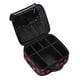 thumbnail image 5 of Bolsa de maquillaje de viaje, bolsa de cosméticos portátil con compartimento extraíble, caja de belleza, estuche de maquillaje para mujeres y niñas, Labio rojo, 5 of 8