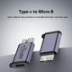 thumbnail image 4 of Adaptador USB-a/tipo-c a Micro B WDOplteas 4 piezas 7 5 W carga rápida para HDD SSD, 4 of 9