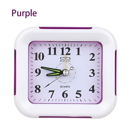 DESIGNICE 2026 New Quartz Alarm Clock with Night Light No Tick Snooze Silent Small Bedside Clocks, Alarm Clocks with Large Numbers for Bedroom, Bedside Table, Home Use, Kids Room, Office Desk.
