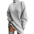 thumbnail image 1 of Avamo Winter Cable Knitwear For Women Long Sleeve Turtleneck Chunky Knit Loose Oversized Sweater Pullover Jumper Tops, 1 of 4