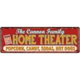 thumbnail image 1 of The CANNON Family Home Theater Sign Gift 6x18 Metal Movies Decor 106180100436, 1 of 1