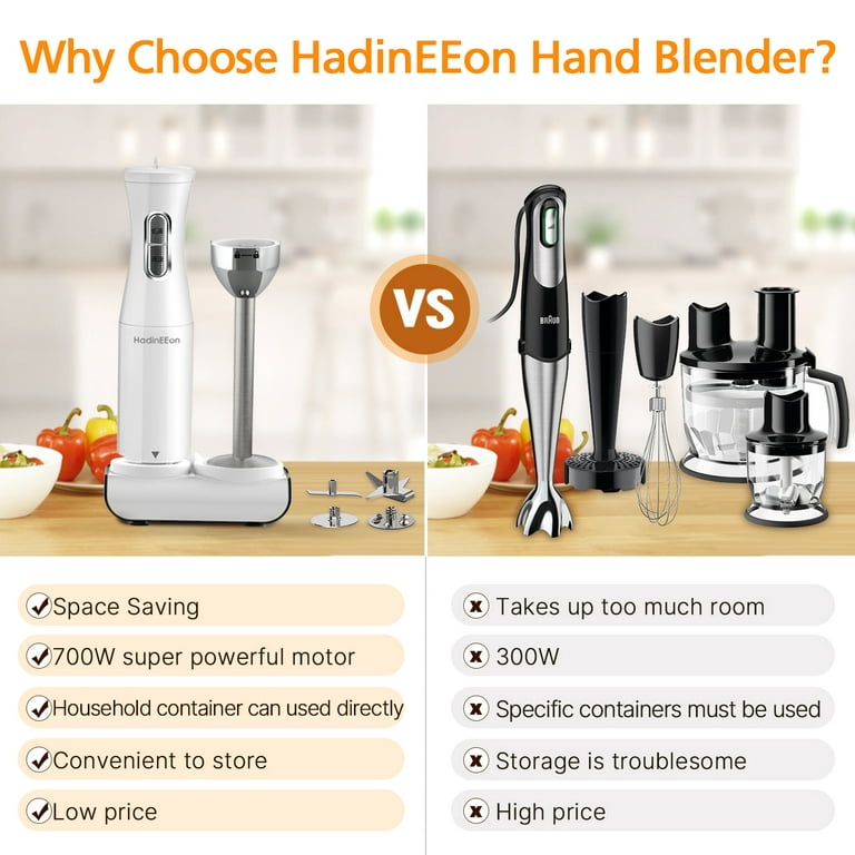 Hand Blender High Quality 2 Speeds Electric Stick Blender Hand