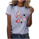 thumbnail image 2 of Haivin Womens T Shirts Short Sleeve Tops Casual Blouses Spring Summer Outfits Flowy Front Scooped Neck, 2 of 5