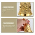 thumbnail image 2 of 2pcs Christmas Party Hand Bell Restaurant Service Bell Vintage Bell Desk Service Tool, 2 of 9