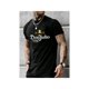 thumbnail image 1 of Cotton Short Sleeve T-Shirt Men's DonJulio Tequila Reserva Graphic Tee - 100% Cotton, Casual Crew Neck Short Sleeve, Black with Yellow & White Print, Regular Fit, Summer Fashion for Men Streetwea, 1 of 6