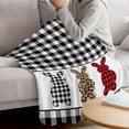 thumbnail image 3 of Easter Blanket Soft Cozy Warm Throw Blanket for Couch, Plush Fuzzy Flannel Fleece Blankets for Sofa, Cartoon Leopard Print Buffalo Plaid Rabbits Bed Blankets Lightweight Gifts for Women, 40"x60", 3 of 9