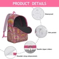 thumbnail image 5 of Folk Style Traditional Mandala School Backpack, Vintage Ethnic Boho Canvas Daypack with Sacred Pattern for Women, 5 of 5