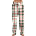 thumbnail image 2 of Cyglowse Mens Christmas Pajama Pants Soft Pj Bottoms Lounge Pants with Drawstring Plaid Khaki M, 2 of 7