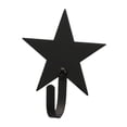thumbnail image 2 of Village Wrought Iron  Star Wall Hook Small - Black, 2 of 2