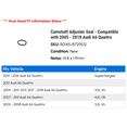 thumbnail image 2 of Camshaft Adjuster Seal - Compatible with 2005 - 2018 Audi A6 Quattro 2006 2007 2008 2009 2010 2011 2012 2013 2014 2015 2016 2017, 2 of 2