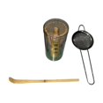 thumbnail image 1 of Tnarru Japanese Matcha Tea Set Bamboo Tea Matcha Tools Accessories Matcha Tea Ceremony Kit Stainless Steel for Tea Room 3pcs, 1 of 8