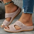 thumbnail image 2 of Mepaouo Women's Orthopedic Wedge Sandals Arch Support Summer Walking Slides Ladies Slip on Flip Flops, 2 of 6