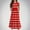 Red, variant on Girl's Long Dresses Short Sleeve Splicing Striped Casual Maxi Dress Summer Lightweight Flowy Swing Dress for 6-13 Years