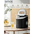 thumbnail image 2 of Portable Compact Electric Ice Maker, Countertop Ice Making Machine w/Easy Operated Panel, Quiet Running & Energy Efficient, 2 of 8