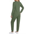 thumbnail image 6 of Fantaslook Two Piece Sets for Women Fall Outfits Fashion Lounge Sets V Neck Tops and Jogger Pants Tracksuit Vacation Travel Outfits, 6 of 10